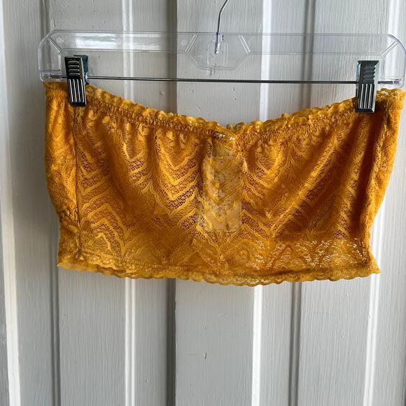 Forever 21 Bandeau Lace Bra Yellow NWT - Picture 5 of 10